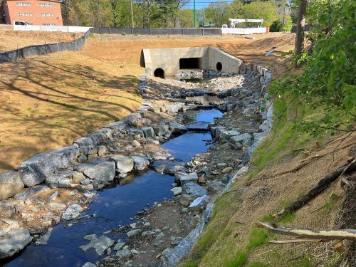 Fish passageway located under Piney Branch Road in the Long Branch community.